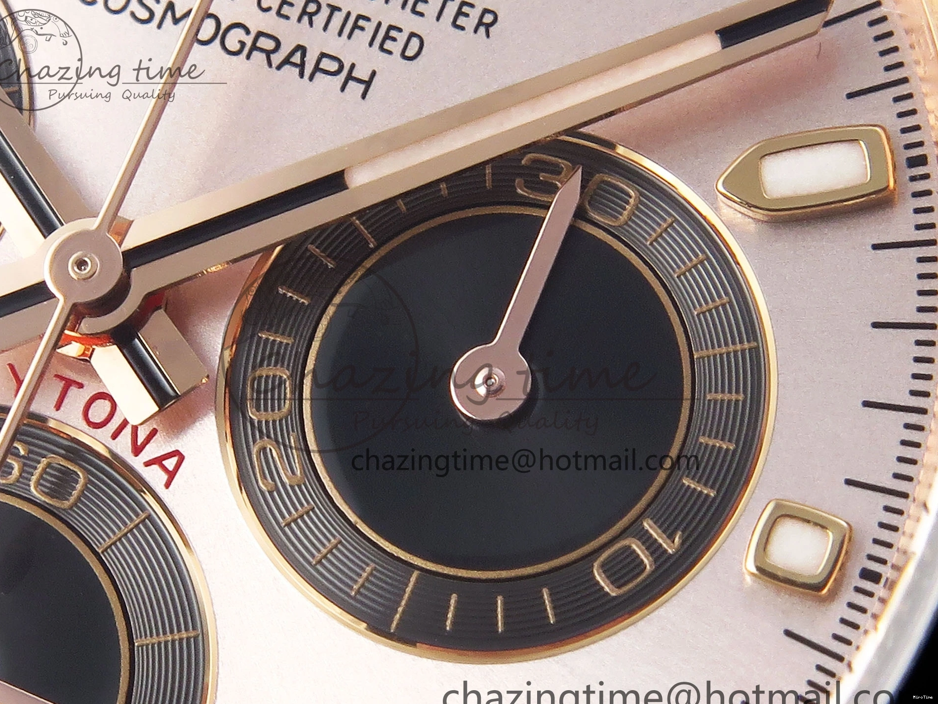 MiroTime 0322 Daytona 116515 Clean 1:1 Best Edition Silver Dial RG Markers on Oysterflex Strap SA4130 V WrinkleFree 1965